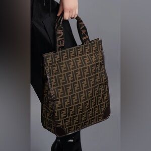Fendi Black and Brown Monogram Bag! Mint condition! No signs of wear!
